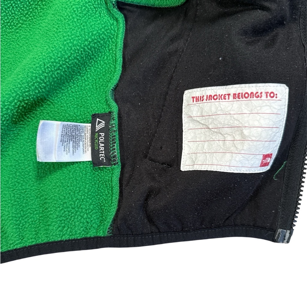 The North Face Kids Green & Black Fleece Jacket - Picture 6 of 6
